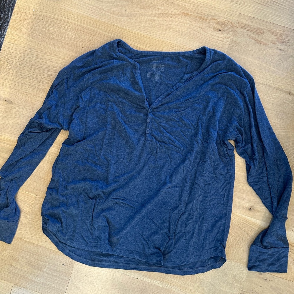 MeUndies Navy Long Sleeve Tee